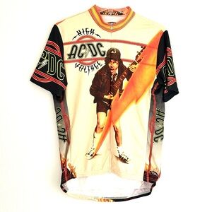 Vintage 2004 AC/DC High Voltage Primal Wear Cycling Jersey Men’s Large